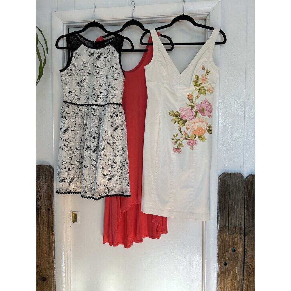 Lot bundle of 3 Summer Dresses Size Small Body By Victoria And Various Brands